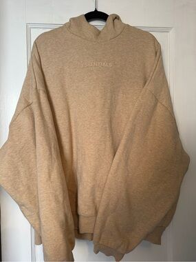 ESSENTIALS Men’s Beige Hoodie